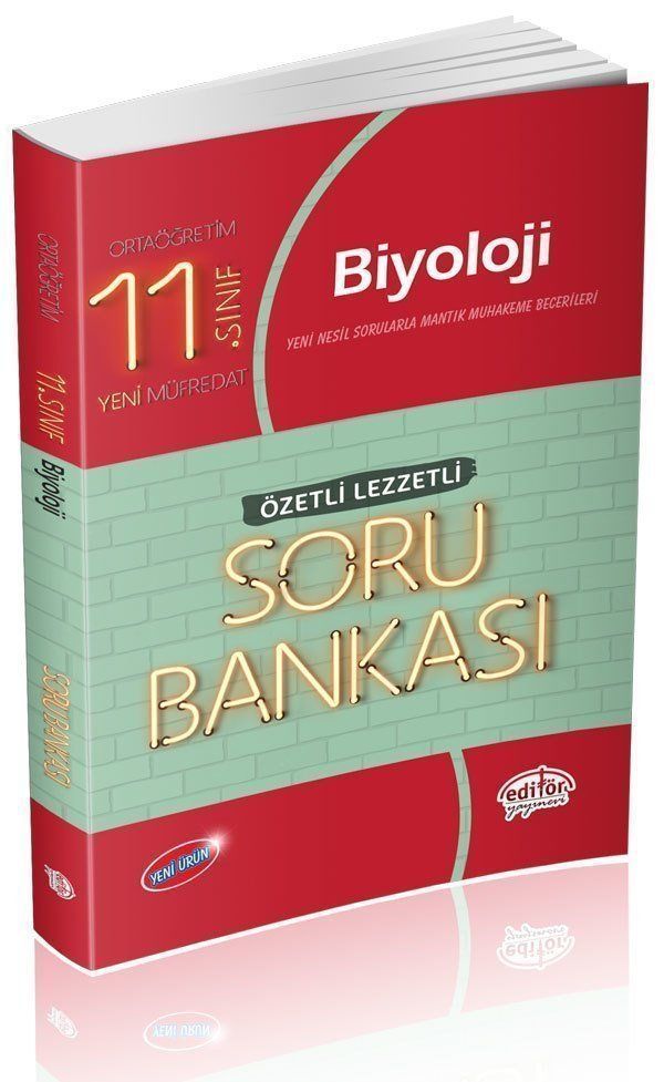 Editör Yayınları 11.Sınıf Biyoloji Soru Bankası