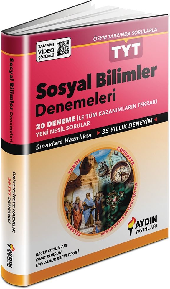 Aydın Yayınları Tyt Sosyal Bilimler 20 Deneme Sınavı