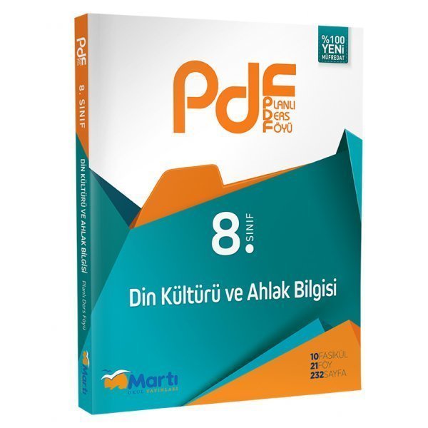 İNDİRİM 8.Sınıf Din Kültürü PDF Planlı Ders Föyü Martı Okul Yayınları