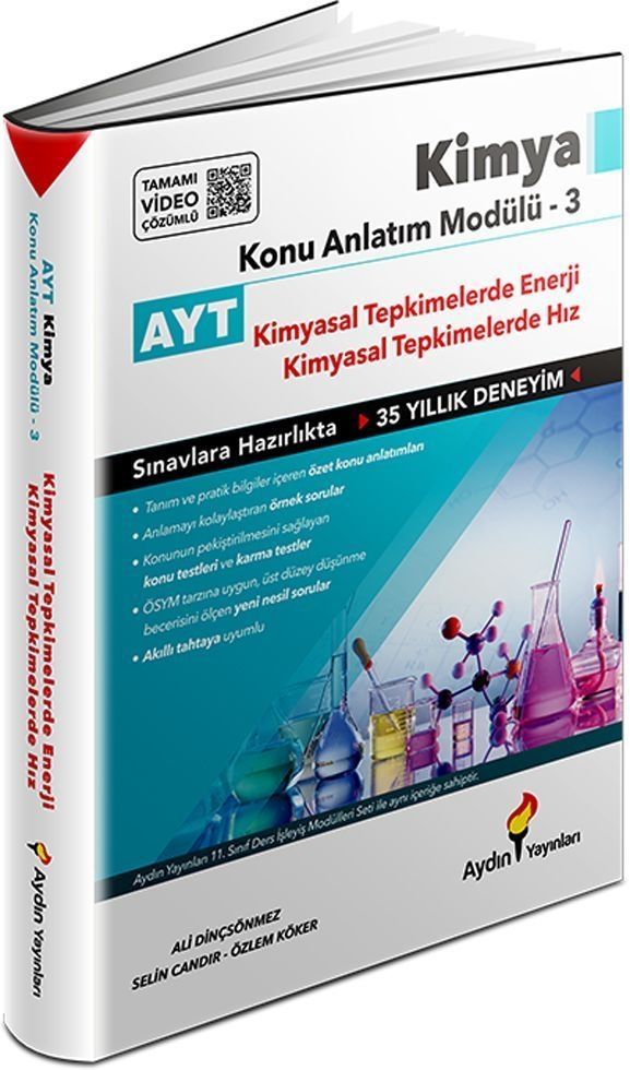 Aydın Yayınları Ayt Kimya Konu Anlatım Modülü 3 Kimyasal Tepkimelerde Enerji Kimyasal Tepkimelerde Hız