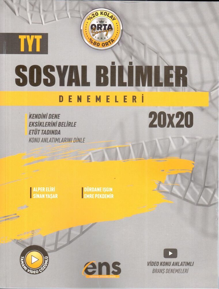 2024 Ens Yayınları Tyt Sosyal Bilimler Deneme Sınavı