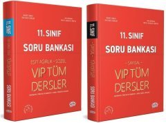 Editör Yayınları 11.Sınıf VIP Tüm Dersler Sayısal Sözel Eşit Ağırlık Soru Bankası Seti Kırmızı Kitap