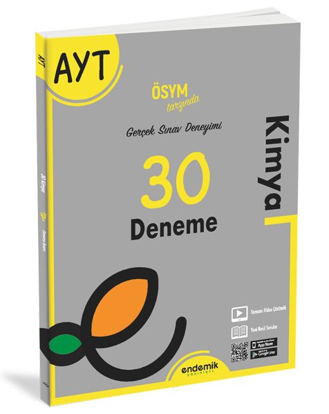 Endemik Yayınları Ayt Kimya 30 Deneme Sınavı