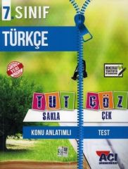 7.Sınıf Türkçe Tut Sakla Çek Çöz Açı Yayınları