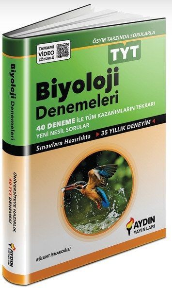 Aydın Yayınları Tyt Biyoloji 40 Deneme Sınavı