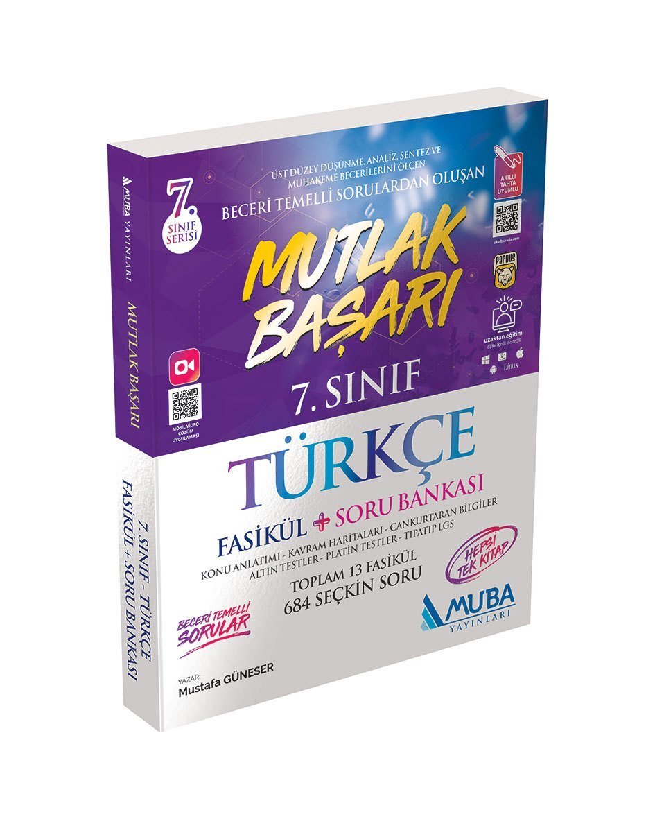Muba Yayınları 7.Sınıf Mutlak Başarı Türkçe Fasikül ve Soru Bankası