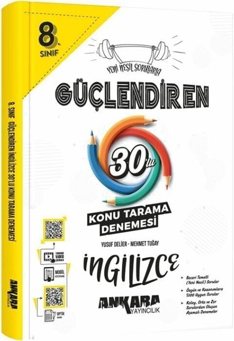 Ankara Yayınları Lgs İngilizce Güçlendiren 30 Konu Tarama Deneme Sınavı