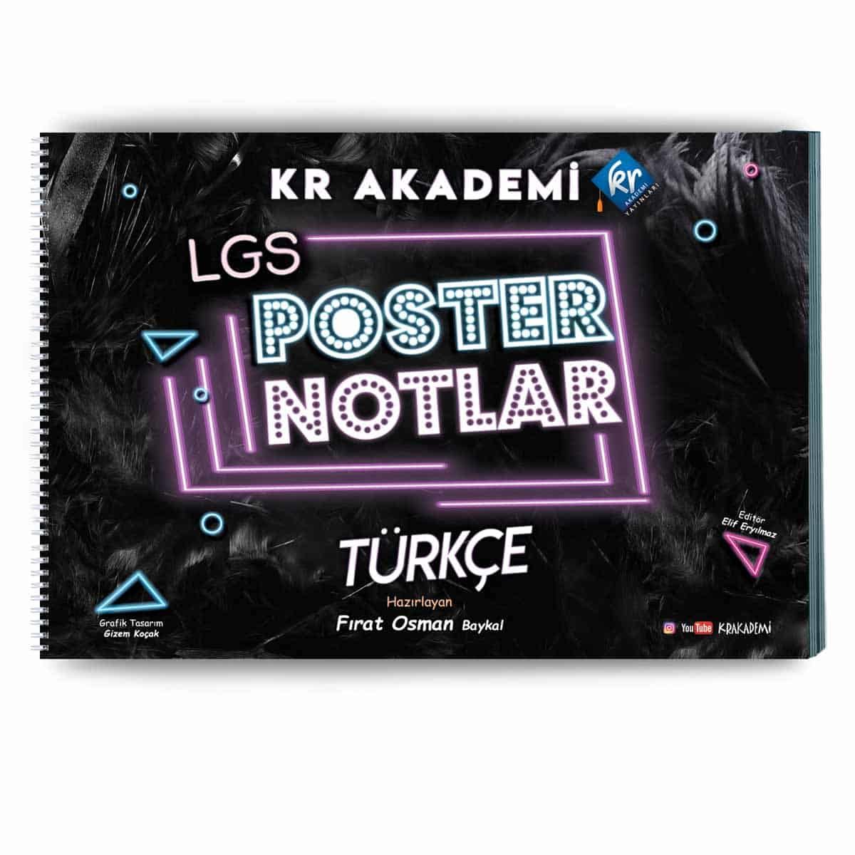 Kr Akademi 8.Sınıf Türkçe Poster Notları