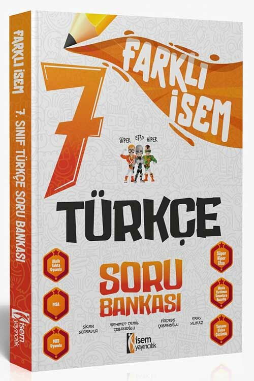 2024 7.Sınıf Farklı İsem Türkçe Soru Bankası İsem Yayıncılık