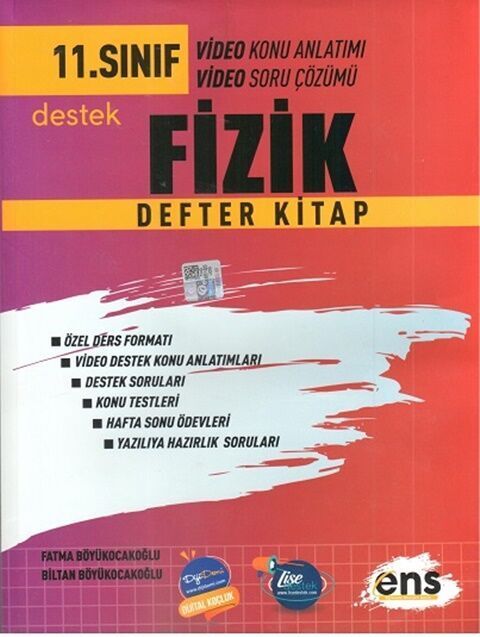 2024 Ens Yayınları 11.Sınıf Fizik Defter Kitap