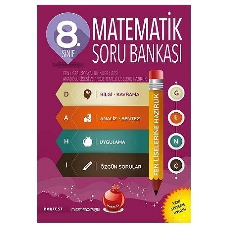 Nartest 8.Sınıf Matematik Soru Bankası Fen Liselerine Hazırlık