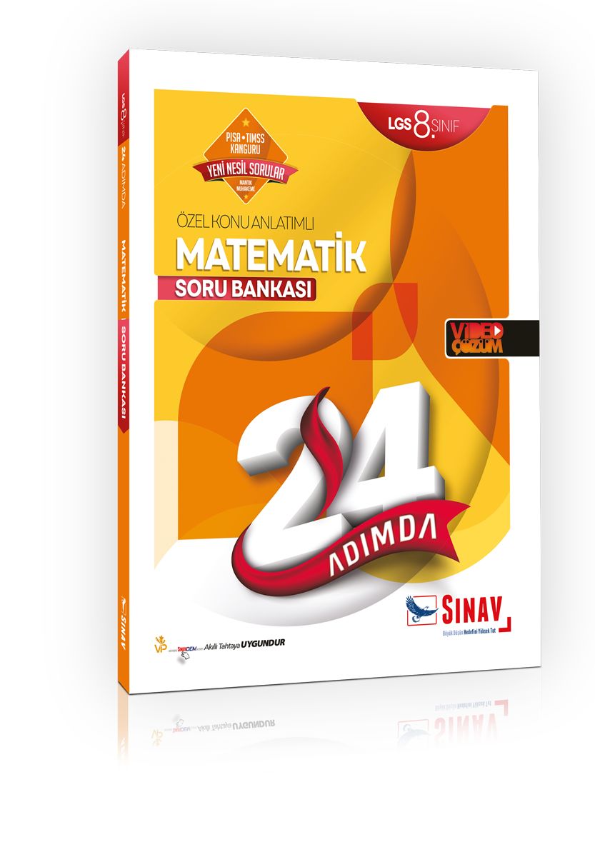 8.Sınıf Matematik 24 Adımda Özel Konu Anlatımlı Soru Bankası Sınav Yayınları