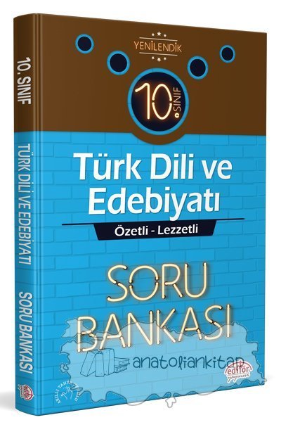 Editör Yayınları 10.Sınıf Edebiyat Soru Bankası