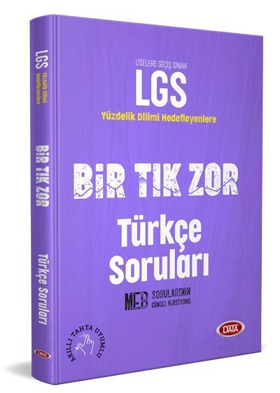 Data Yayınları 8.Sınıf Bir Tık Zor Türkçe Soruları