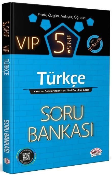 Editör Yayınevi 5.Sınıf VIP Türkçe Soru Bankası