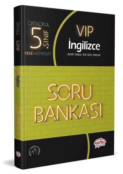 Editör Yayınları 5.Sınıf VIP İngilizce Soru Bankası