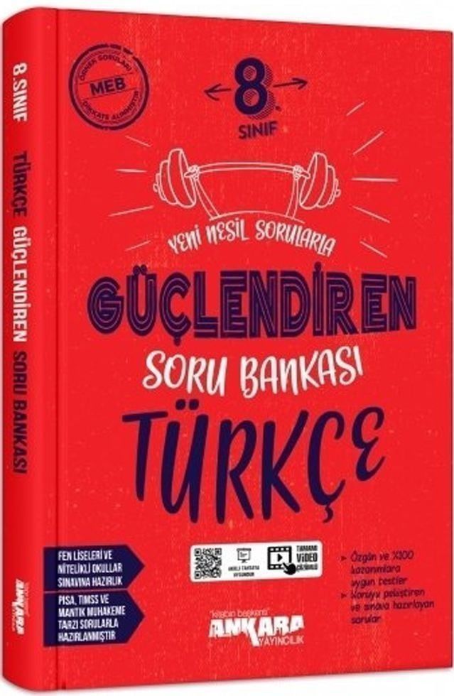 Ankara Yayınları 8.Sınıf Türkçe Güçlendiren Soru Bankası