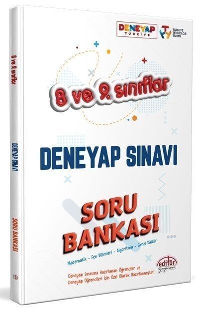 Editör Yayınları 8. 9.Sınıf Deneyap Soru Bankası