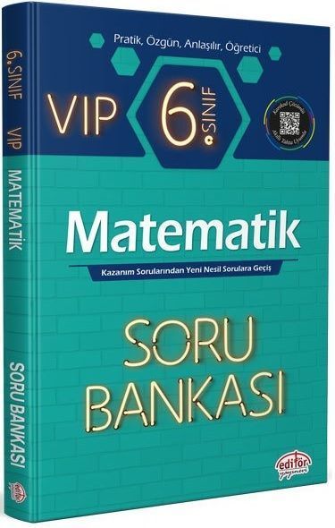 Editör Yayınevi 6.Sınıf VIP Matematik Soru Bankası