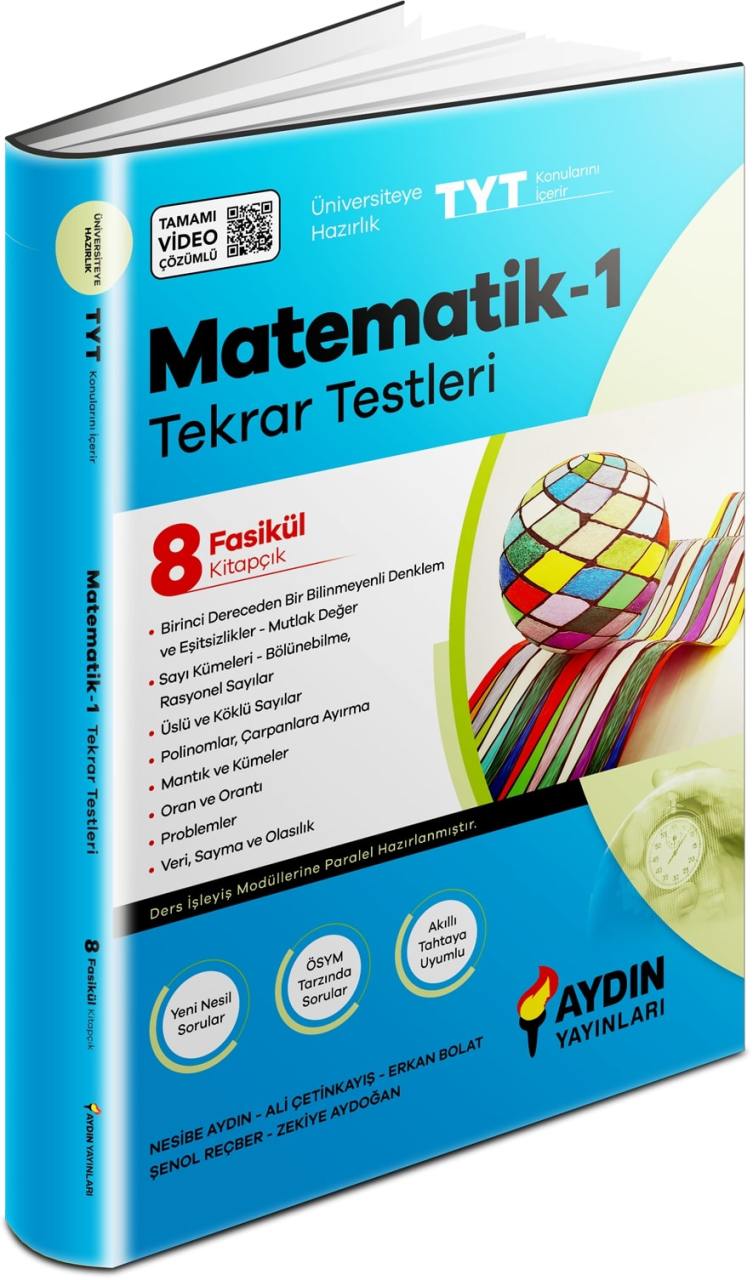 Aydın Yayınları Tyt Matematik 1 Tekrar Testleri