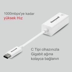 Honeywell Type C to Gigabit Ethernet Adaptör HC000007