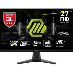 MSI MAG 275F 27'' FHD FLAT RAPID IPS 180HZ 0.5MS (GTG) ADAPTIVE-SYNC GAMING MONITÖR