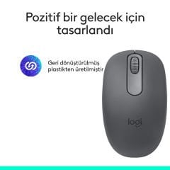 Logitech M196 Bluetooth Kablosuz Mouse ve Nero 15.6 inç Notebook Sırt Çantası - Siyah