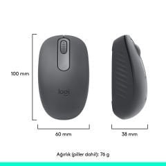 Logitech M196 Bluetooth Kablosuz Mouse ve Nero 15.6 inç Notebook Sırt Çantası - Siyah