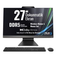 Asus M3702WFAT-BPF0050 AMD Ryzen 5 7520U 16GB RAM 512GB SSD 27 inç FHD Dokunmatik All in One PC