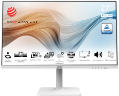 MSI MODERN MD272XPW 27'' FHD FLAT IPS 100HZ ANTI-GLARE BEYAZ MONITOR