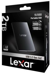 Lexar Professional SL500 2TB 2000MB/s-1800MB/s Taşınabilir SSD LSL500X002T-RNBNG
