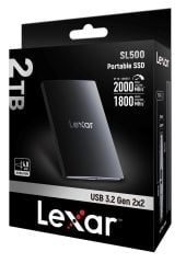 Lexar SL500 2TB 2000MB/sn Taşınabilir SSD LSL500X002T-RNBNG