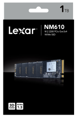 Lexar Professional NM610 1TB 3300MB-2600MB/s M.2 PCle SSD Disk LNM610P001T-RNNNG