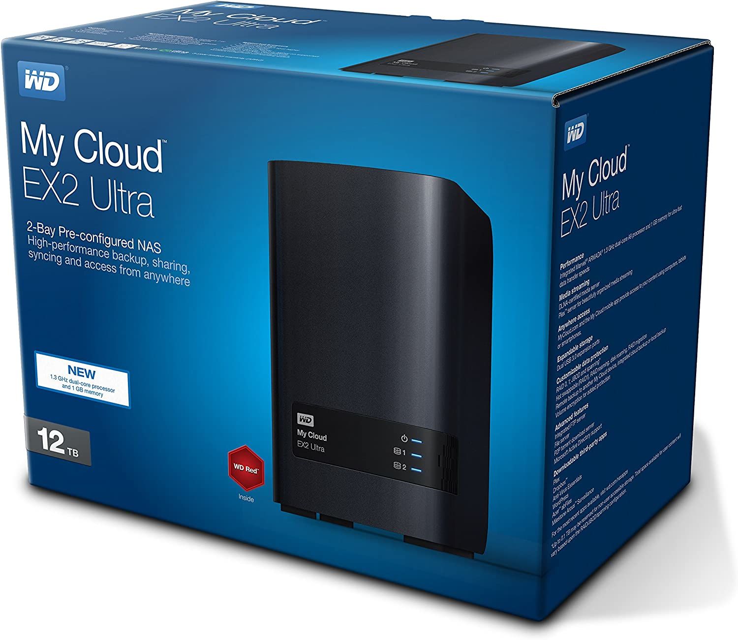 WD My Cloud Expert EX2 Ultra 12TB WDBVBZ0120JCHEESN USB 3.0 NAS Çoklu