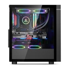 SEGOTEP Endura 1 Siyah 750W 80+ Bronze PCIE 5.0 Midi Tower Gaming Kasa
