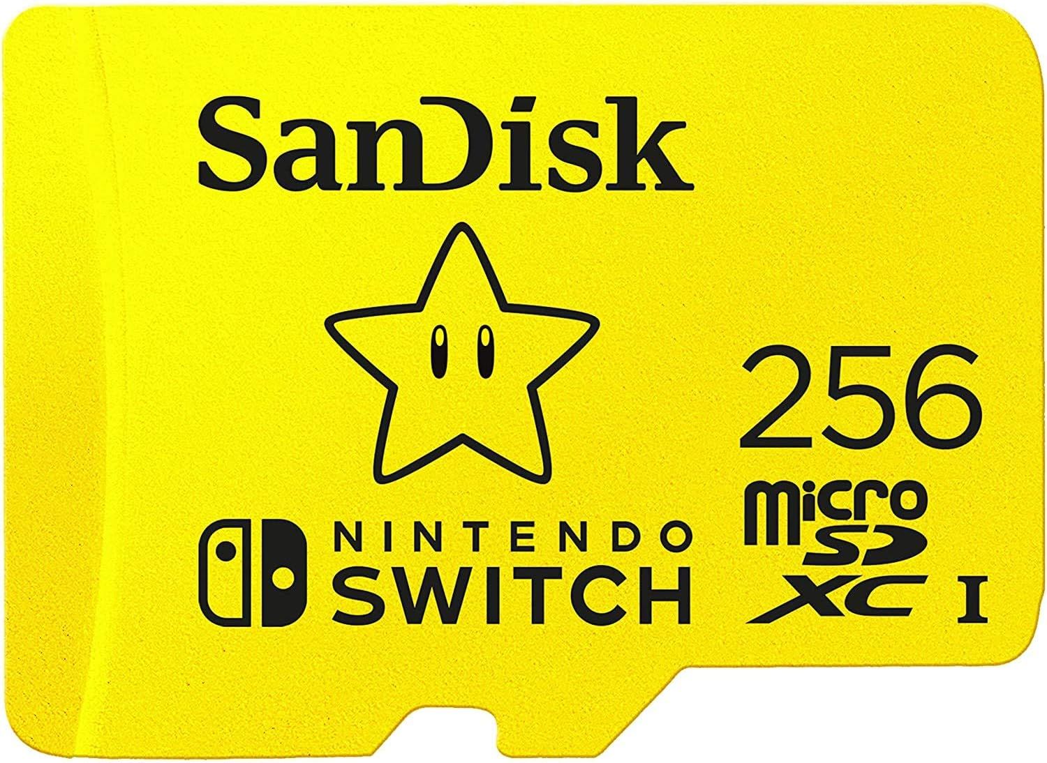 SanDisk Nintendo Switch 256GB 100MB/s microSDXC Hafıza Kartı SDSQXAO-256G-GN3ZN