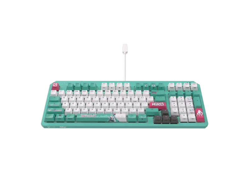 Asus TUF Gaming K3 Gen II Hatsune Miku Edition RGB Türkçe Mekanik Gaming Klavye 90MP0460-BKYA30