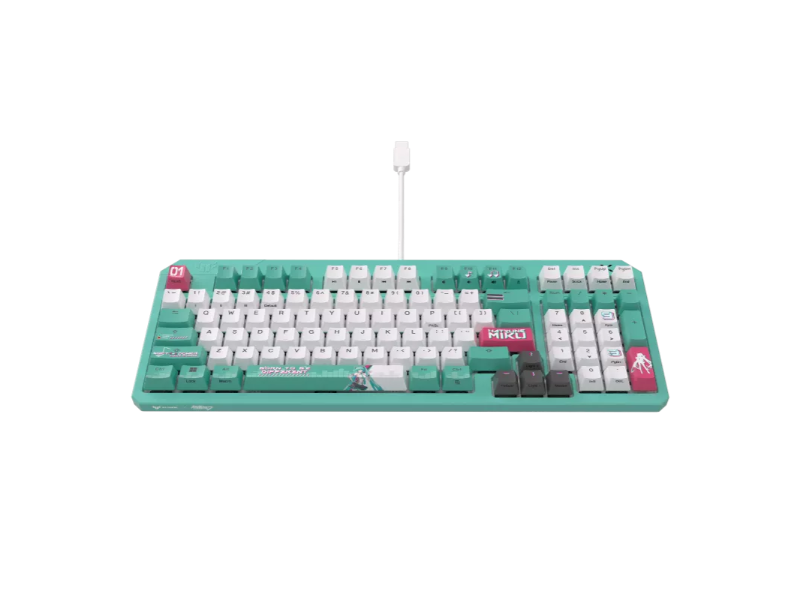Asus TUF Gaming K3 Gen II Hatsune Miku Edition RGB Türkçe Mekanik Gaming Klavye 90MP0460-BKYA30