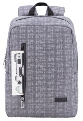 Classone WTX406G 15.6 inç Pro WTXpro Su Geçirmez Kumaş Notebook Sırt Çantası Gri