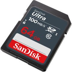 SanDisk Ultra 64GB 100MB/s SDXC Class 10 UHS-I Hafıza Kartı SDSDUNR-064G-GN3IN