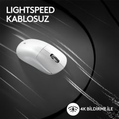 Logitech G PRO X Superlight 2 Lighspeed Kablosuz Oyuncu Mouse - Beyaz 910-006639