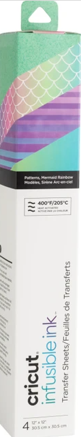 Cricut Infusıble Transfer Kağıdı 4'lü Paket Denizkızı Gökkuşağı 2006768