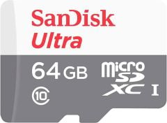 SanDisk Ultra 64GB 100MB/s microSDHC UHS-I Hafıza Kartı SDSQUNR-064G-GN3MN