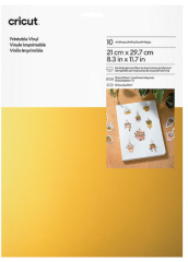 Cricut Yazdırılabilir Vinil 21X29.7cm 10 Sayfa Altın 2010364