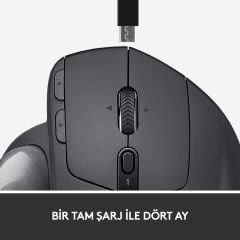 LOGİTECH MX ERGO KABLOSUZ MOUSE-SİYAH 910-005179