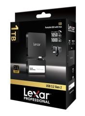 Lexar Professional Go 1TB 1050MB/sn Taşınabilir SSD Hub LSL400S001T-RNBNG