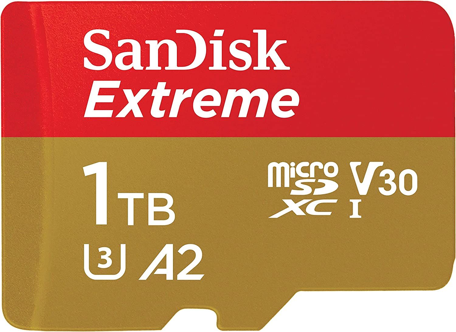 SanDisk Extreme 1TB SDSQXAV-1T00-GN6MN 190/130MB/s microSDXC UHS-I A2 V30 4K Kamera Drone Hafıza Kartı