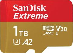 SanDisk Extreme 1TB SDSQXAV-1T00-GN6MN 190/130MB/s microSDXC UHS-I A2 V30 4K Kamera Drone Hafıza Kartı
