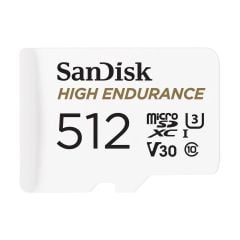 SanDisk High Endurance 512GB 100/40MB/s microSDXC C10 V30 Adaptörlü Hafıza Kartı SDSQQNR-512G-GN6IA