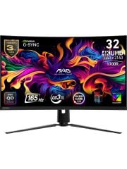 MSI MAG 321CUP QD-OLED 31.5'' UHD CURVE QD-OLED 165HZ 0.03MS G-SYNC COMPATIBLE GAMING MONITOR